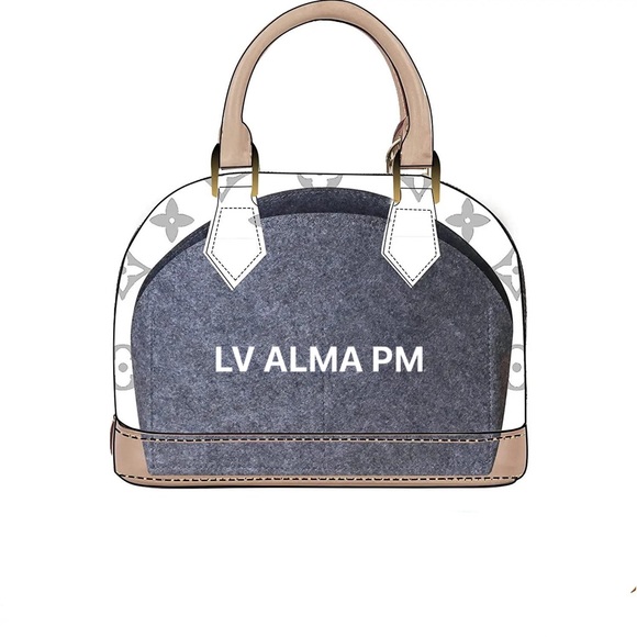 Bag Organizer for LV Alma PM Felt Purse Organizer Insert (Gray) - Picture 3 of 6